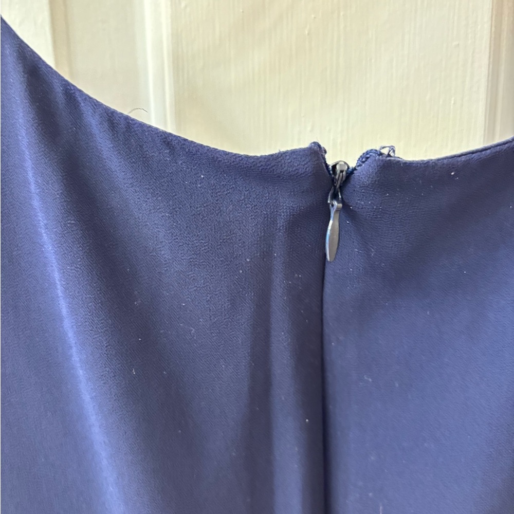 Chaps Blue Sleeveless A-Line Cocktail Dress - Picture 9 of 12